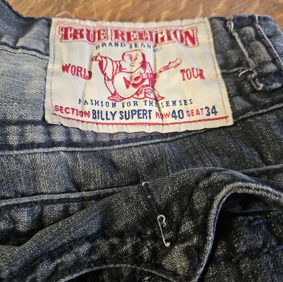 Older True Religion Men's Jeans. 40 x 34 - Picture 7 of 8